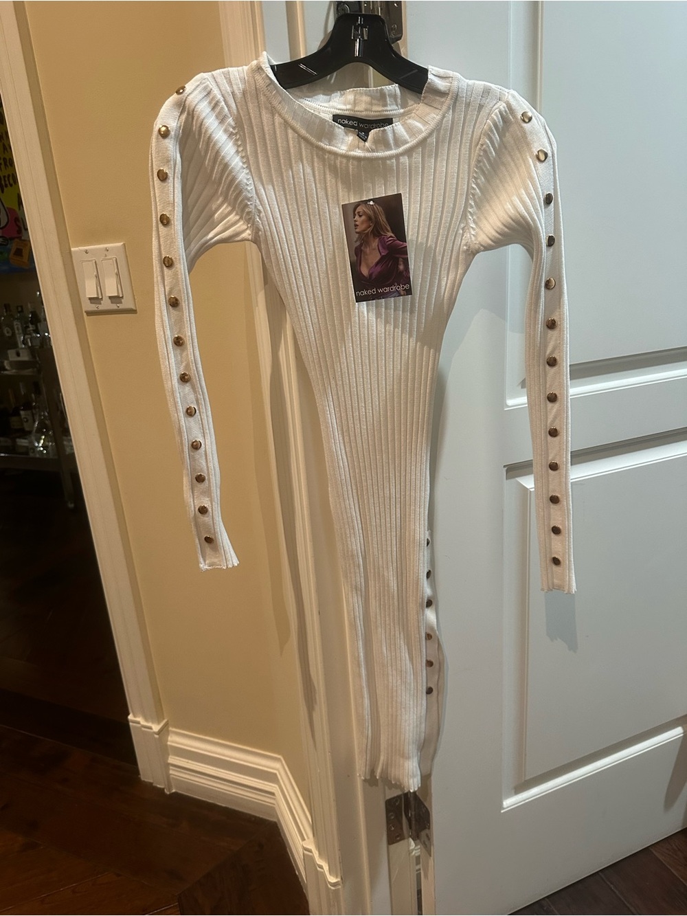 NWT! Naked Wardrobe Ribbed Dress